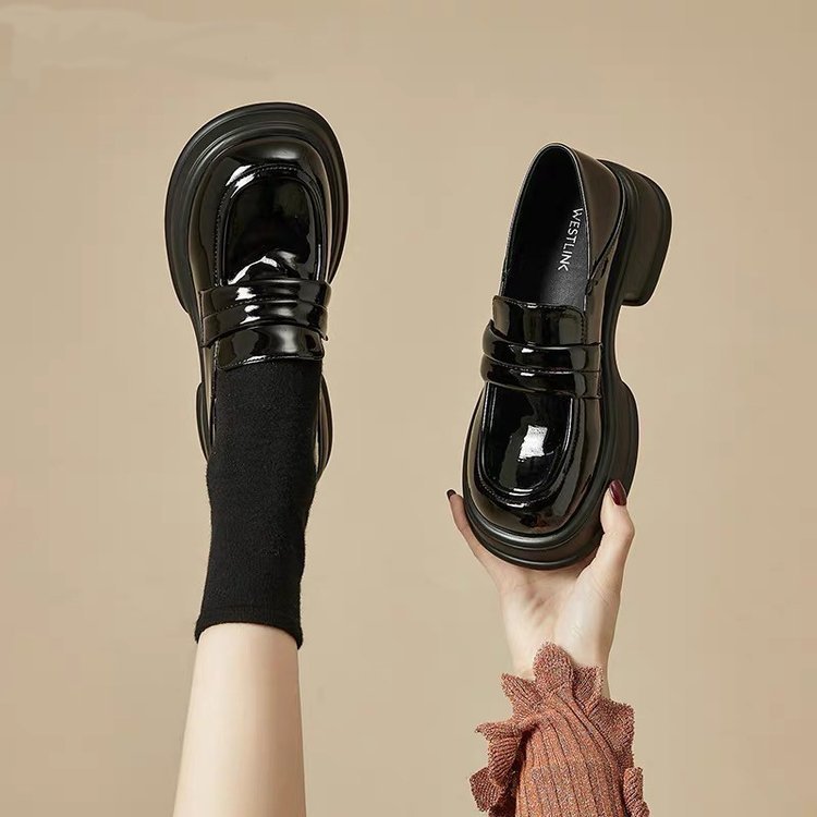 Giày đốc nữ Xuka quai xoắn đế bánh mì, giày oxford chất da mềm phong cách nhật bản