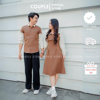 Đồ đôi nam nữ couple đáng yêu dễ thương - hình chụp thật - áo váy đôi