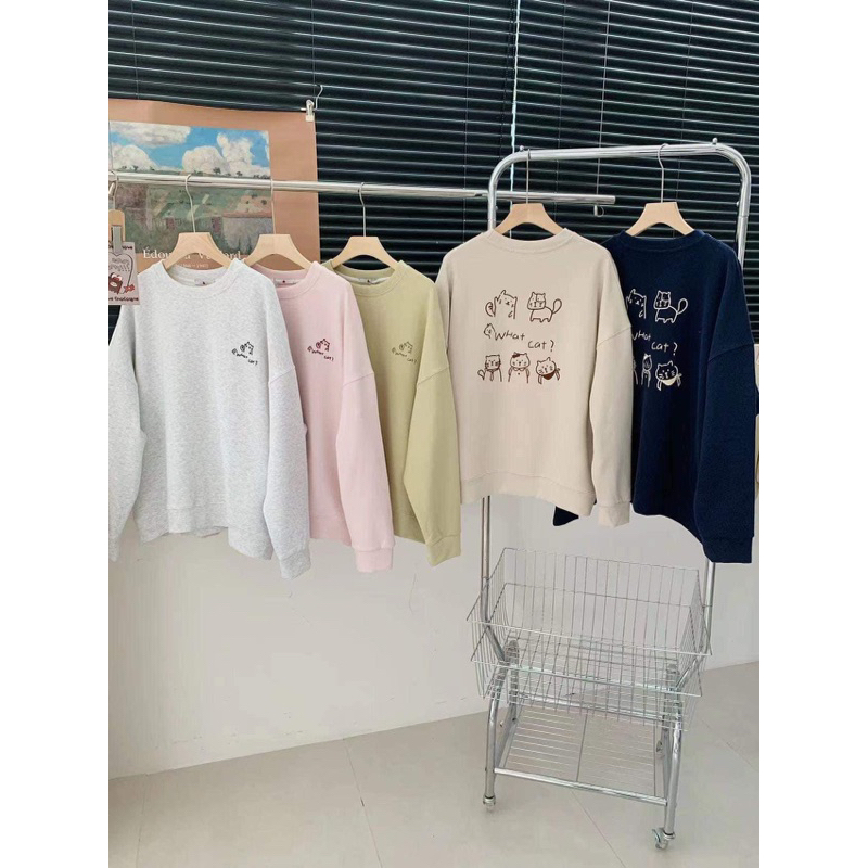 XTEEN- Áo Sweater What Cat?