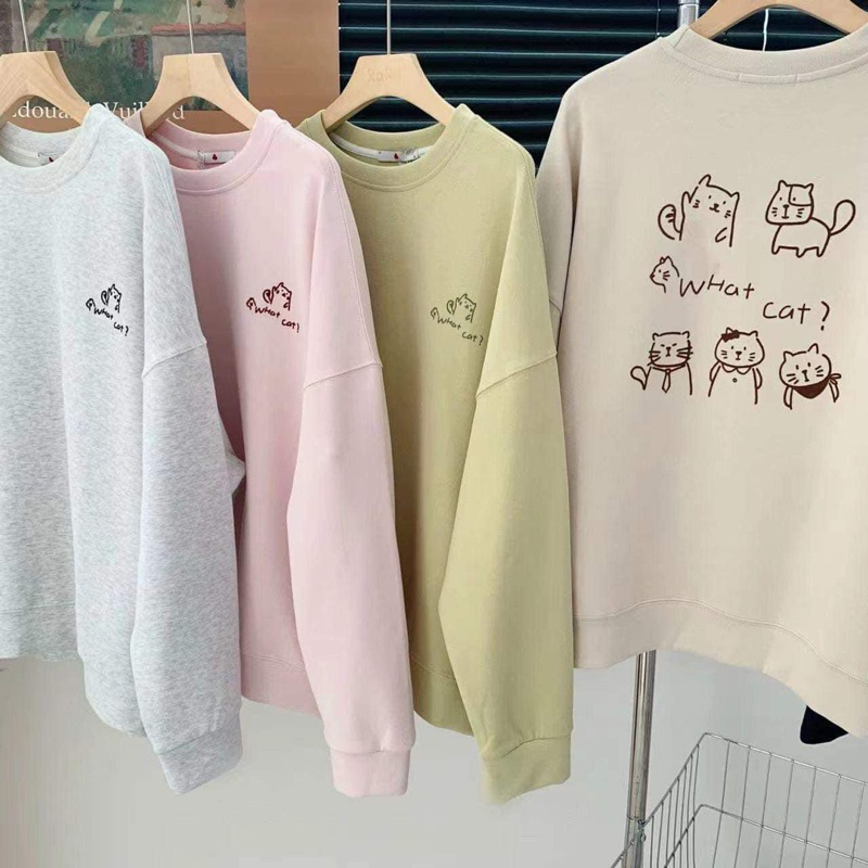 XTEEN- Áo Sweater What Cat?