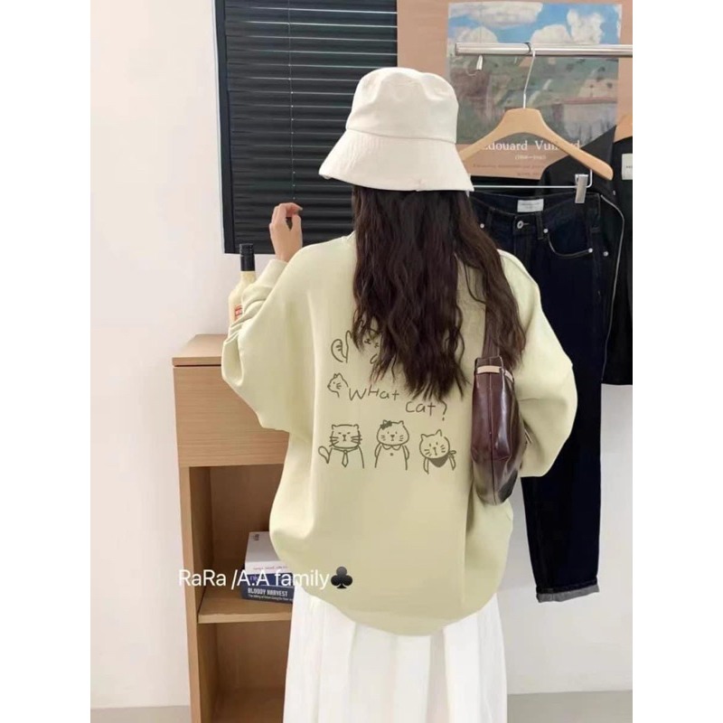 XTEEN- Áo Sweater What Cat?