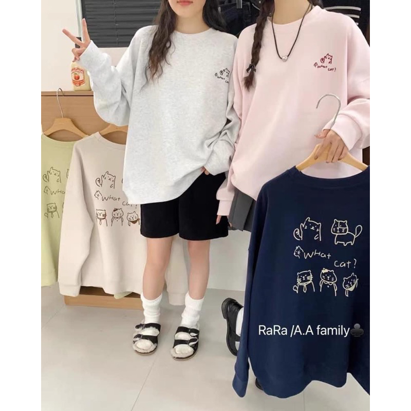 XTEEN- Áo Sweater What Cat?