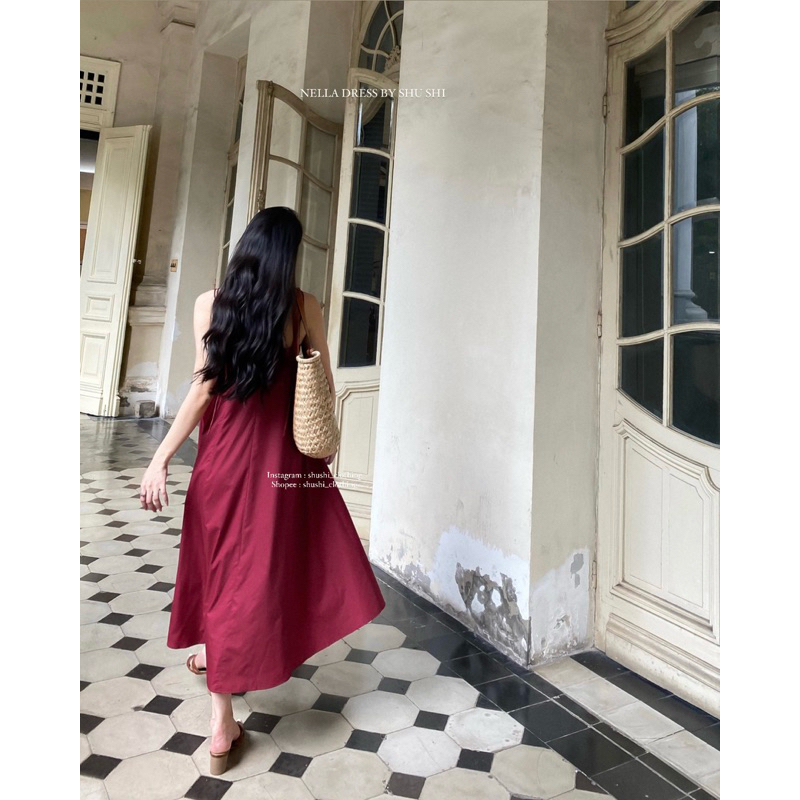 𝐍𝐞𝐥𝐥𝐚 𝐃𝐫𝐞𝐬𝐬 - Đầm Kate 2 Dây Đỏ