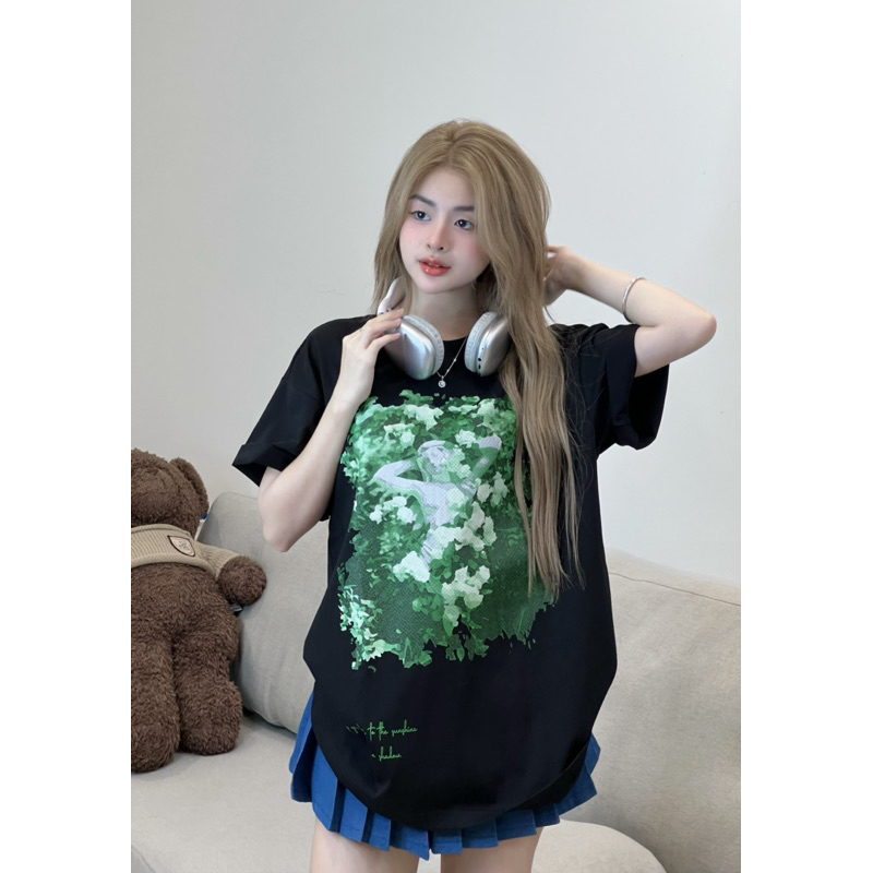 Áo thun local brand cổ tròn Uncle M cotton 100% nam nữ Unisex in lụa trame - Hope tee