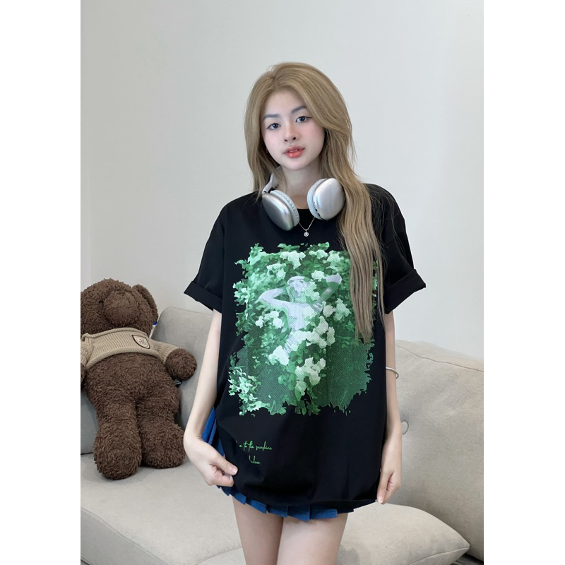 Áo thun local brand cổ tròn Uncle M cotton 100% nam nữ Unisex in lụa trame - Hope tee