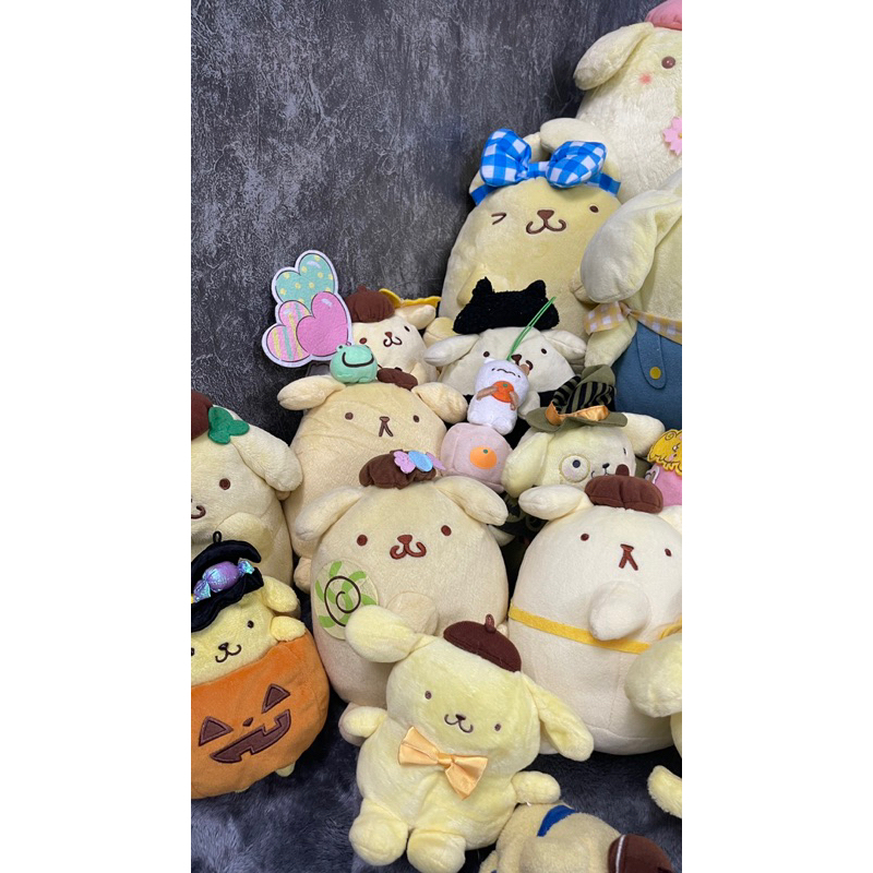 GẤU BÔNG 2HAND POMPOMPURIN FLAN PURIN SANRIO