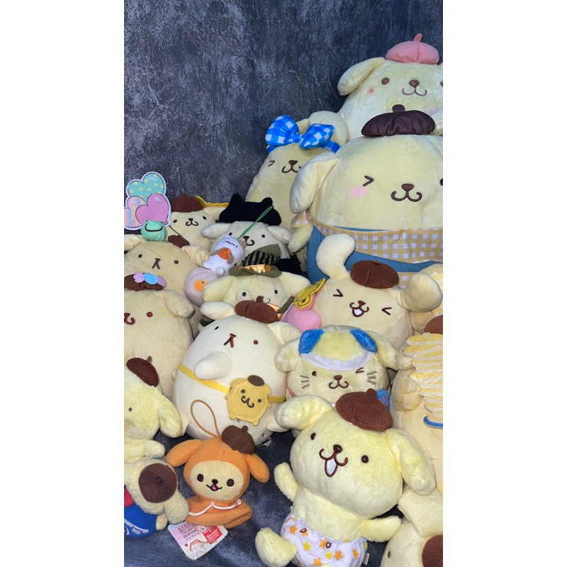 GẤU BÔNG 2HAND POMPOMPURIN FLAN PURIN SANRIO