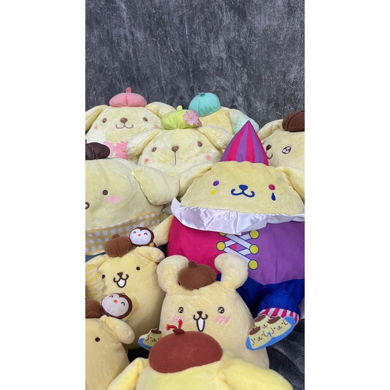 GẤU BÔNG 2HAND POMPOMPURIN FLAN PURIN SANRIO