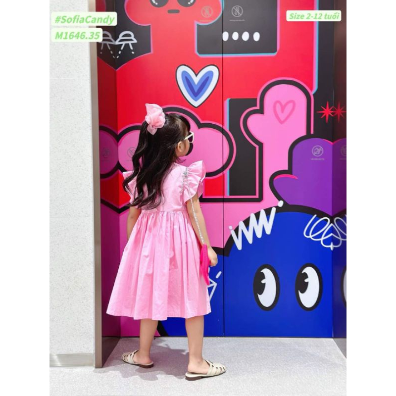 8 đến 34kg.váy gấu dâu cho bé.váy size đại to..váy xinh cho bé gái.chất thô đủi mềm mại đẹp ak