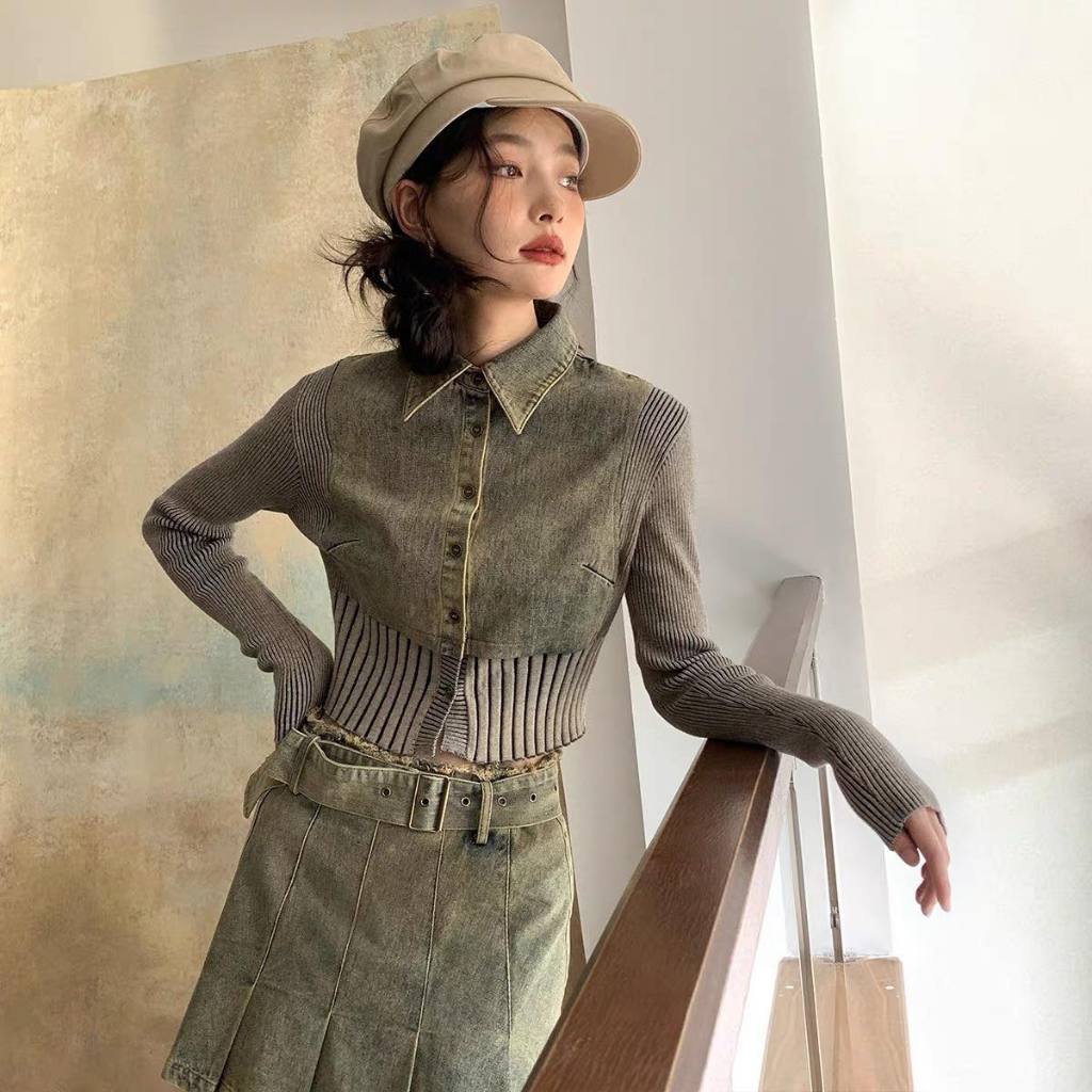 ÁO JEANS PHA LEN HÀNG QC LOẠI 1