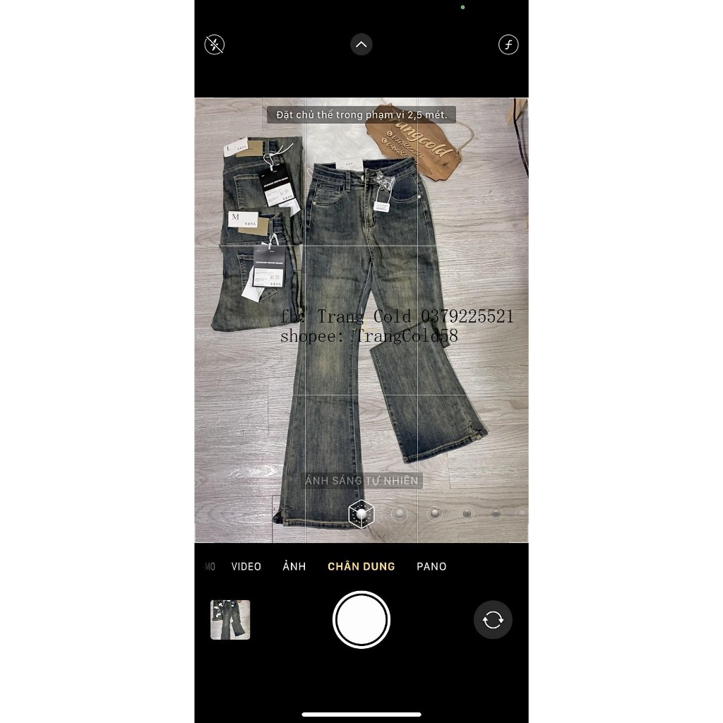 Quần jeans loe dài xẻ gấu hàng QC Loại 1 #232