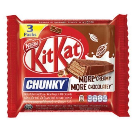 Kitkat socola Chunky gói 3 thanhx 38gam