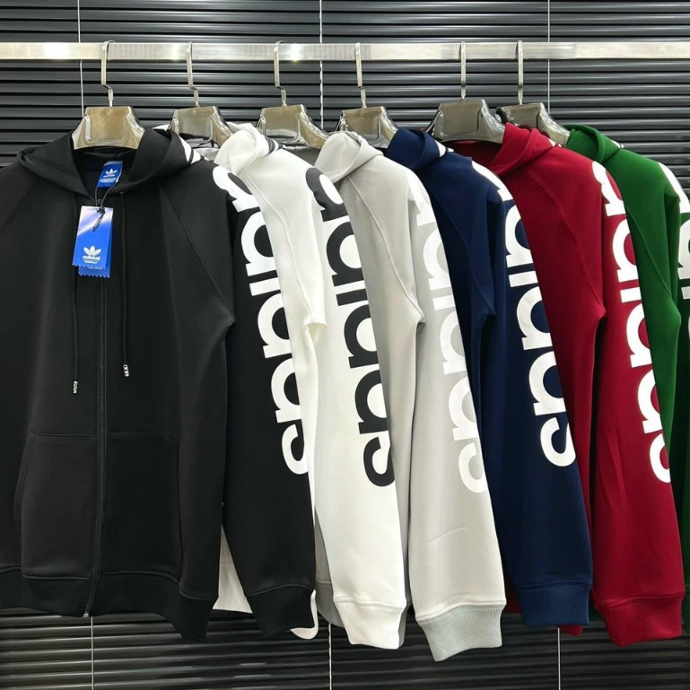 Áo Khoác Thể Thao Adidas Chất Nỉ Dày Dặn - Áo Khoác Adidas Có Mũ Phong cách Boy Phố Hottrend