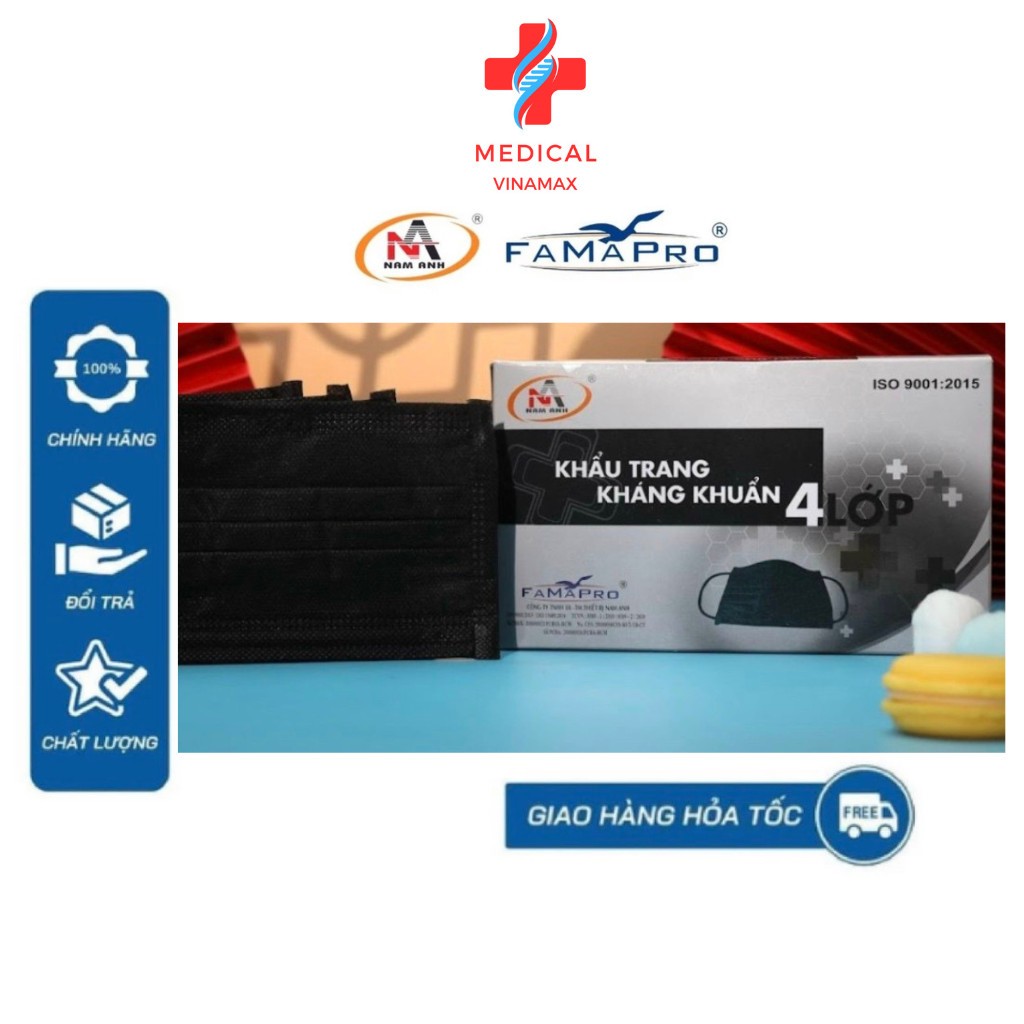 Khẩu trang y tế 4 lớp NAM ANH chính hãng  like new