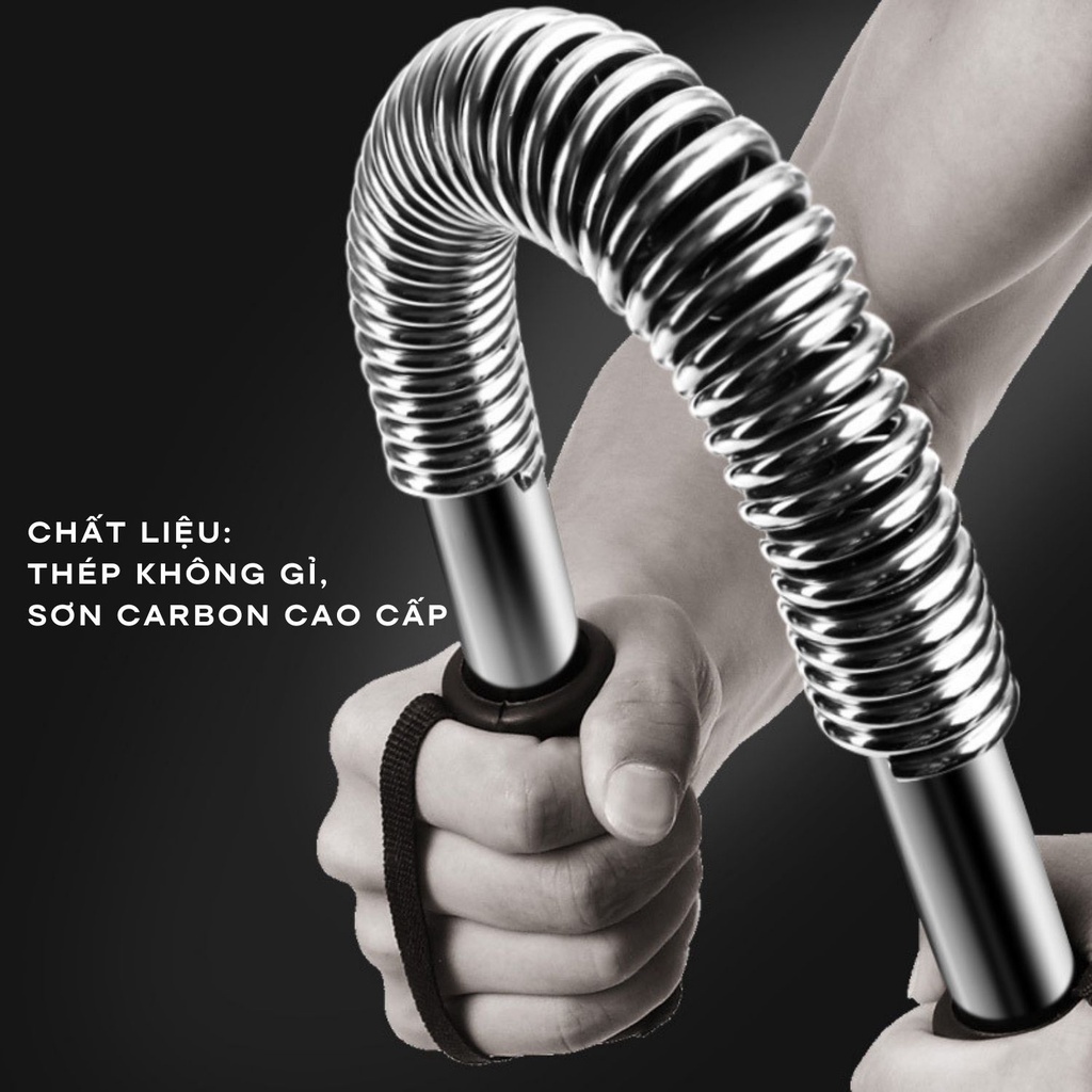 Gậy Lò Xo Bẻ Tập Cơ Tay Ngực Vai Thanh Lò Xo Cao Cấp Lực Bẻ 20kg 30kg 40kg 50kg 60kg