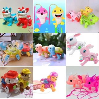 Đồ chơi chạy pin có đèn nhạc - Cá Mập, Ngựa, Khủng Long, Chó ROBOT, RÙA PIN, CUA PIN