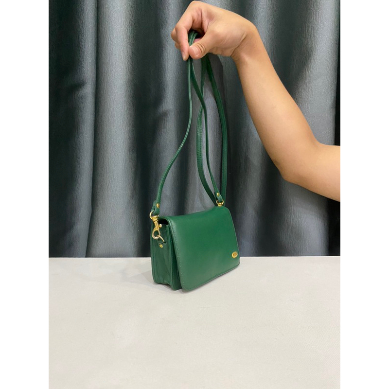 Túi si hiệu MARWELT nhập Nhật dáng mini đeo chéo da thật