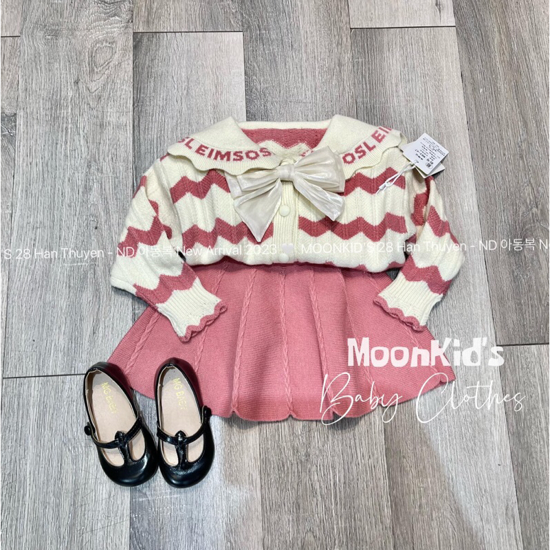 SET VÁY NƠ KẺ HỒNG CHO BÉ