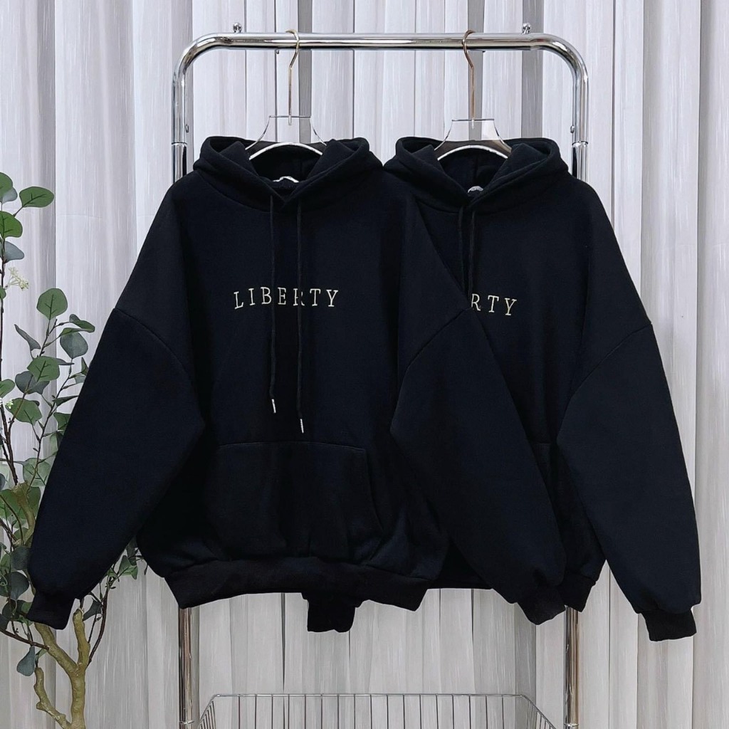 Áo Hodie Nam Nữ Li. be,  chất nỉ cotton mềm ấm, tay bồng mũ 2 lớp sịn xò, form thụng  Unisex 40-65kg