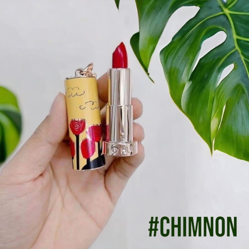 SET CUSHION OHUI Hoa Hồng 3 Món Phấn Nước + Lõi + Son Mini - Quà Tặng Tết