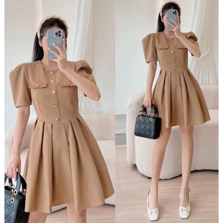 ĐẦM BỐ XẾP LY EO 2 NẮP TÚI