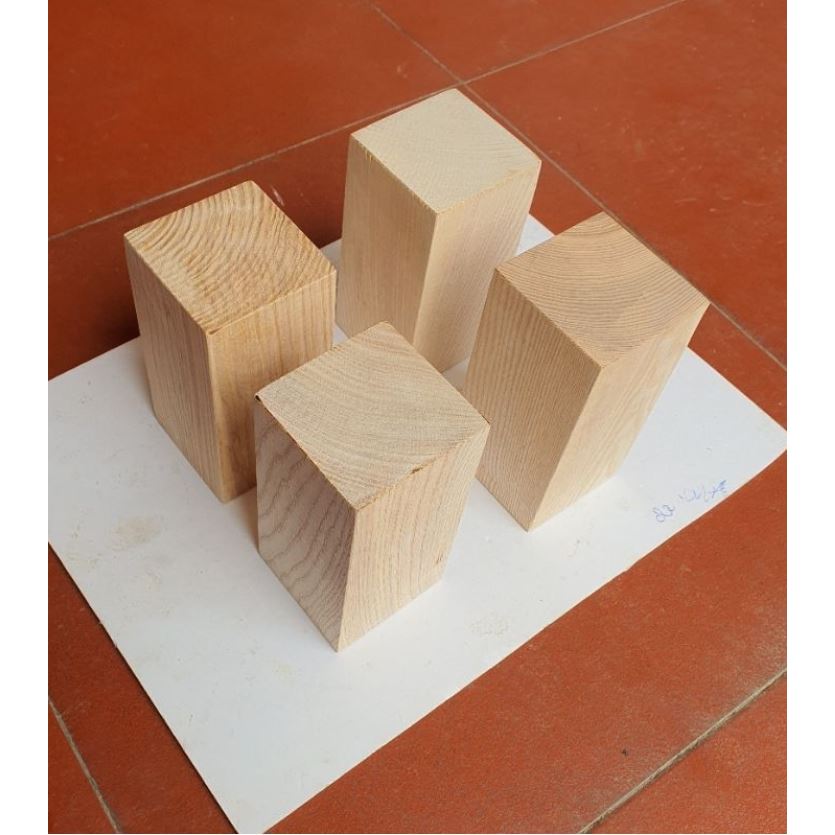 Khối gỗ thông tự nhiên 15 × 5 × 5cm làm đồ trang trí, đồ chơi, tập điêu khắc