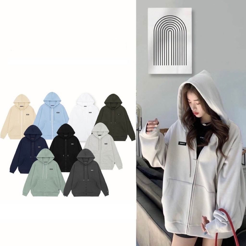 Áo khoác nỉ hoodie dáng rộng unisex nam nữ thêu nổi WZS - Retrostyle.vn - AokhoacniWZS919_P9K9