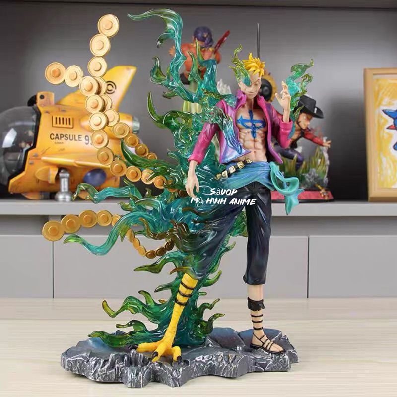 Tặng kèm dây Led Mô hình Phượng hoàng Marco cao 33cm  (Mô hình Anime One Piece figure)