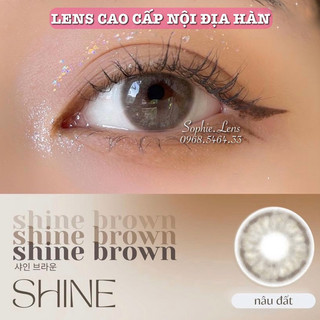 [LENS CAO CẤP] màu nâu latte full cận 0-8 độ