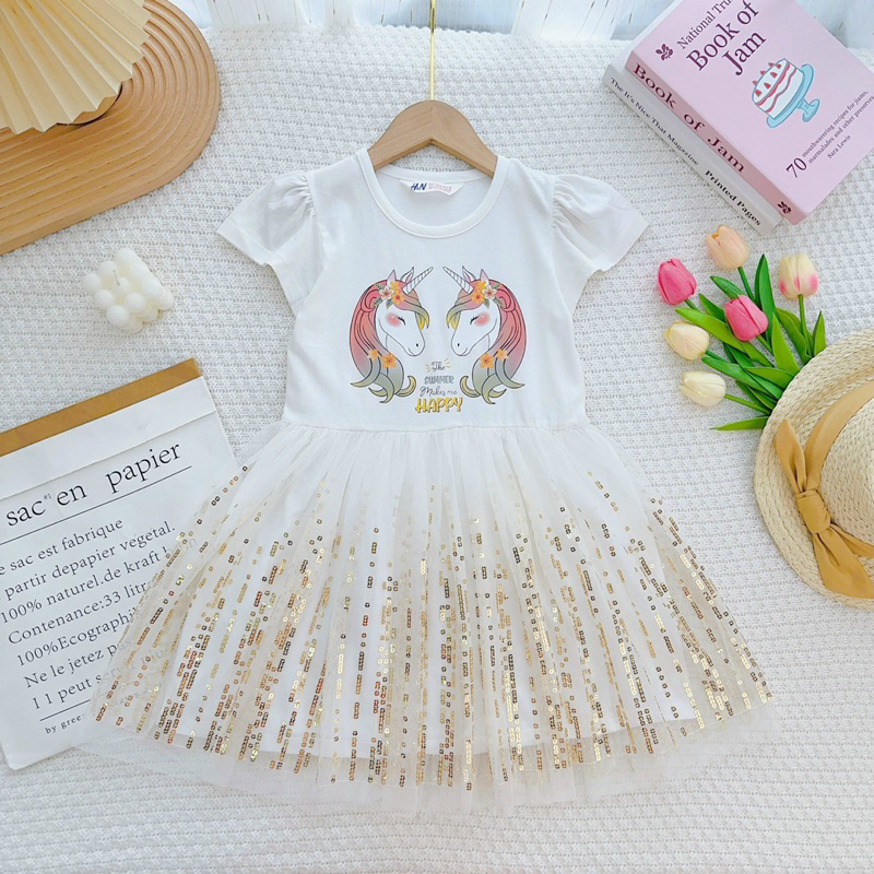🎊 Đầm Công Chúa, Đầm Voan Xoè Siêu Xinh Cho Bé