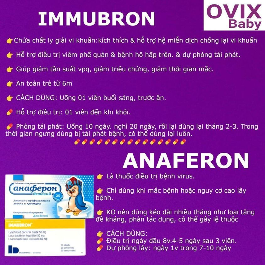IMUBRON hộp 30 viên - Tăng đề kháng, miễn dịch phòng tránh nhiễm khuẩn hô hấp nhập khẩu Italia