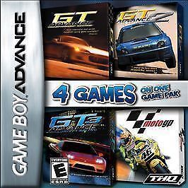 Băng gameboy 4 trò đua xe Racing 4 Pack - GBA