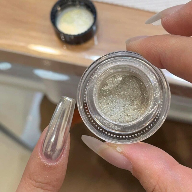Tráng Gương Bạc Nhũ Nail