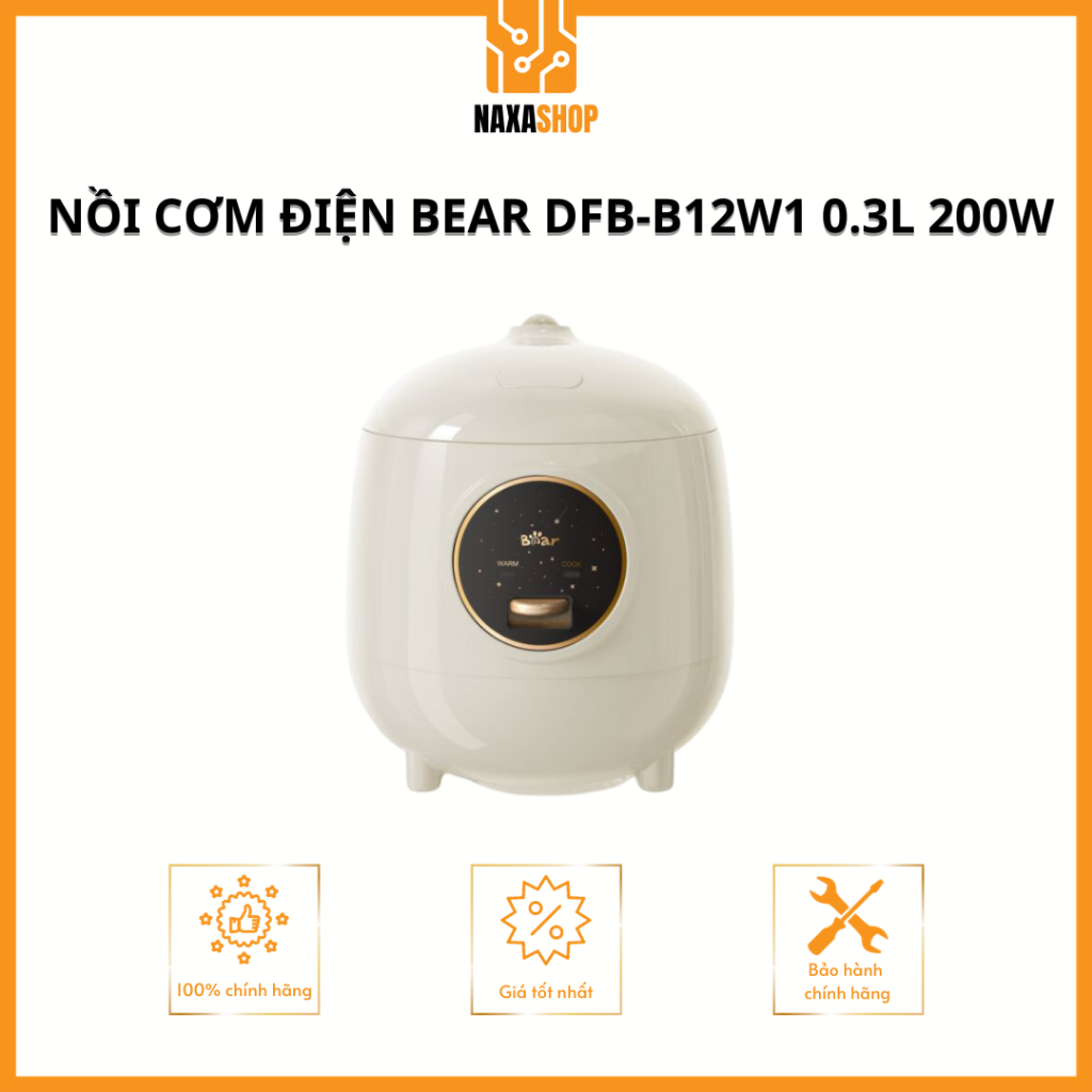 Nồi Cơm Điện Bear DFB-B12W1 0.3L 200W
