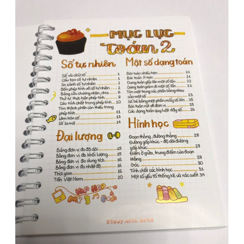 Sổ tay takenote tổng hợp toán lớp 2-3