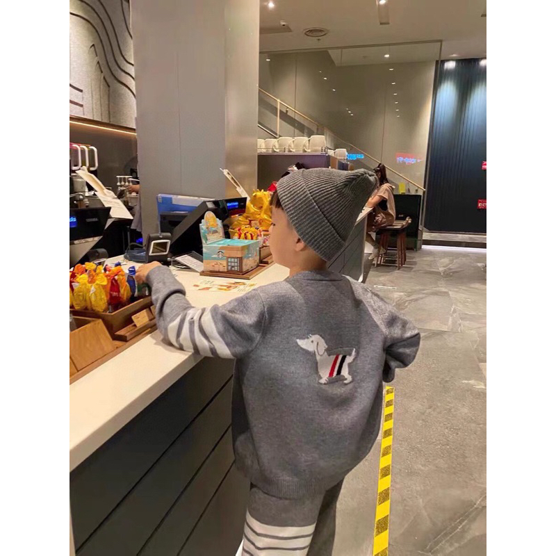 Áo khoác cardigan cho bé MONDAY KIDS, áo khoác len cún bé trai bé gái
