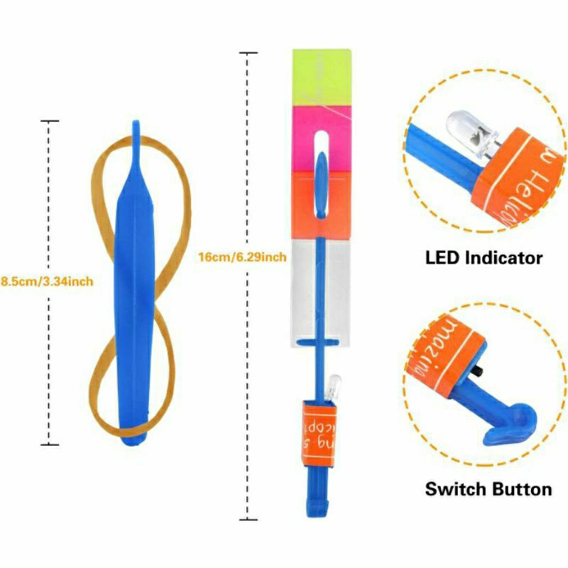 《 HCM 》Mũi Tên Bay Phát Sáng Đèn Led, Chong Chóng Bay Phát Sáng Cho Bé