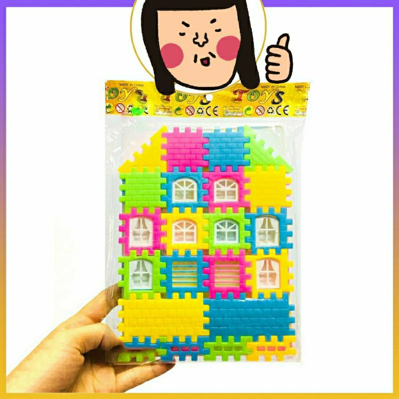 《HCM》 Đồ Chơi Lắp Ráp Xây Nhà Nhựa Bộ Lắp Ghép Mô Hình Nhà Đồ Chơi Trẻ Em Sáng Tạo Cho Bé Yêu