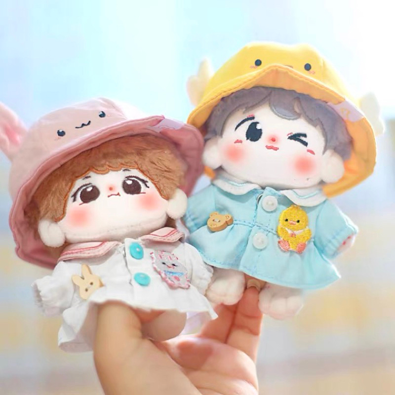 Quần áo cho búp bê bông 10cm/ outfit mẫu giáo cho doll bông