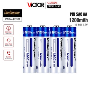 Bộ 4 pin sạc aa 1200mah doublepow chính hãng
