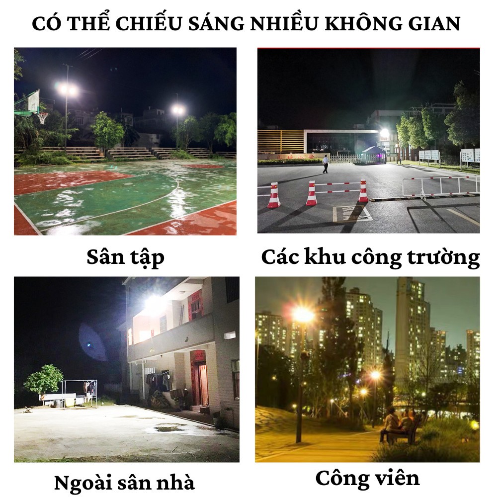 Đèn Năng Lượng Mặt Trời 1000w Wasabi Công Suất Cao Hiển Thị Pin Trên Mặt Đen