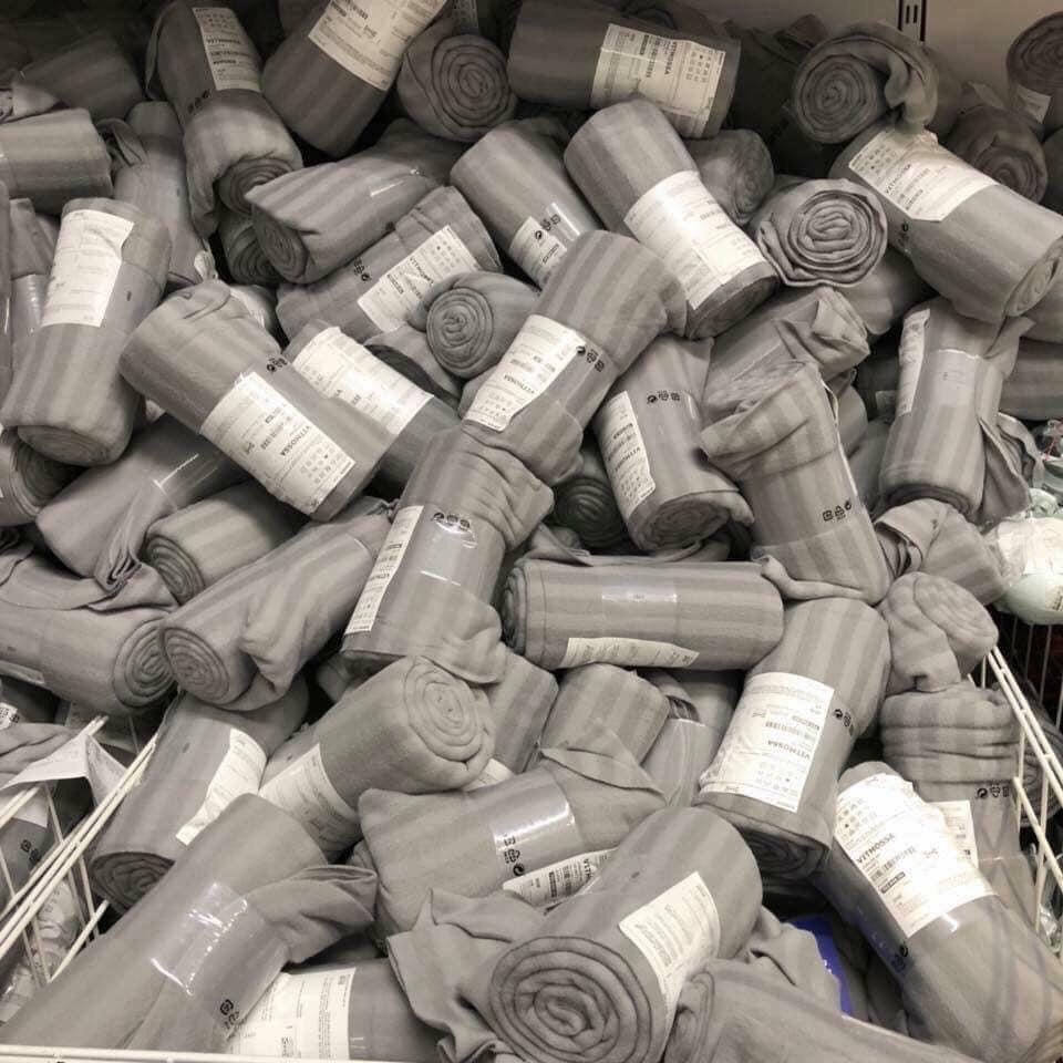 CHĂN IKEA KẺ CHÍNH HÃNG  CHẤT LIỆU MỀM MỊN DÀNH CHO SPA VĂN PHÒNG MANG ĐI DU LỊCH ĐỂ TRONG Ô TÔ NHÀ SẠCH 365