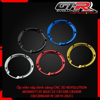 [Chính hãng] Ốp viền năp bình xăng CNC 3D REVOLUTION MONKEY125 MSX125 CB150R CB300R CB/CBR650F/R (2019-2021)