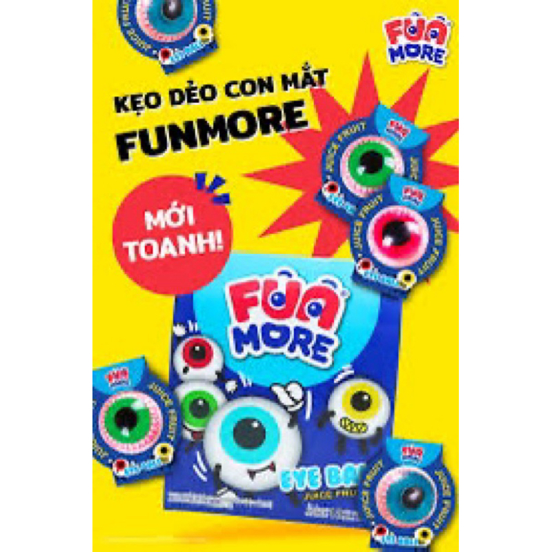 FUNMORE- KẸO DẼO HÌNH CON MẮT 18g