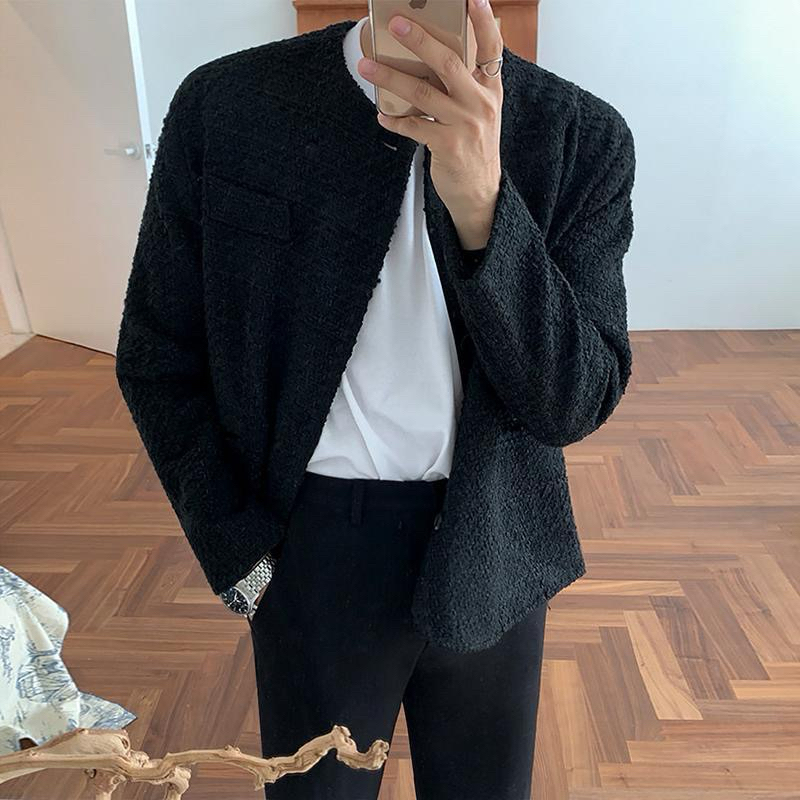 TWEED JACKET IN BLACK - Áo khoác dạ nam nữ thu đông 2023