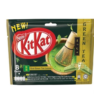  Bánh xốp Socola Kitkat vị Trà Xanh gói 8thanh2f x 17gam 136g  