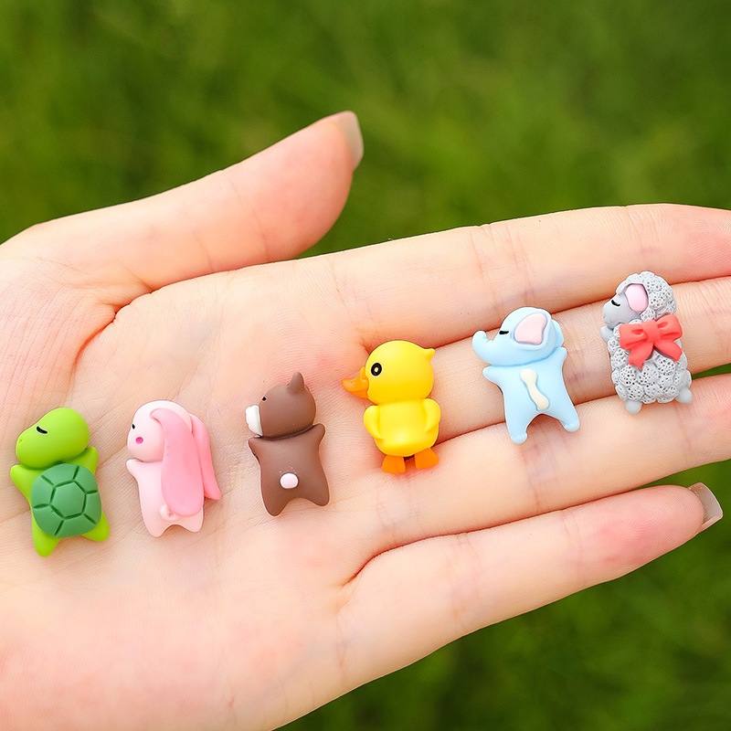 Mua Lẻ 6 Mô Hình Con Vật Con Mini CUTE Trang Trí