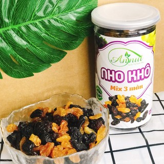 Nho khô chile raisins annut 3 màu sấy chua ngọt không đường 250g/500g