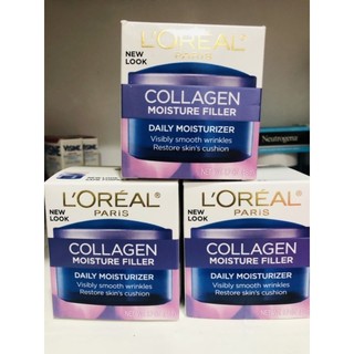 [Hàng Mỹ] Kem L'Oreal dưỡng và tái tạo da bị lão hóa bổ sung collagen ngày và đêm Day / Night Cream Collagen