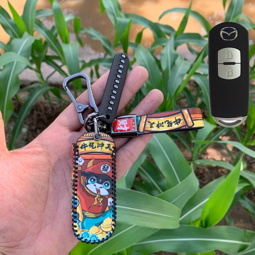 Bao Da Chìa Khóa Mazda Cx5, Mazda 3, Mazda 2, Mazda Cx8, Mazda 6, Phong Cách Cá Tính Tài Lộc